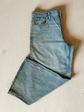 GAP Baggy Mid Rise Ultrasoft Denim Jean Woman Size 31